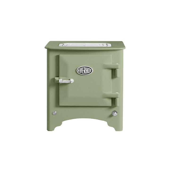 Everhot Electric Mini Stove in the colour sage 