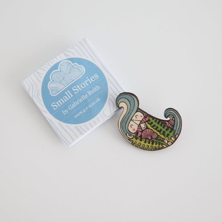 Merman Mur Brooch