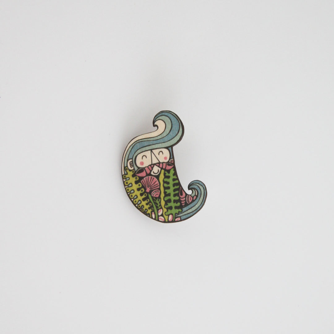 Merman Mur Brooch