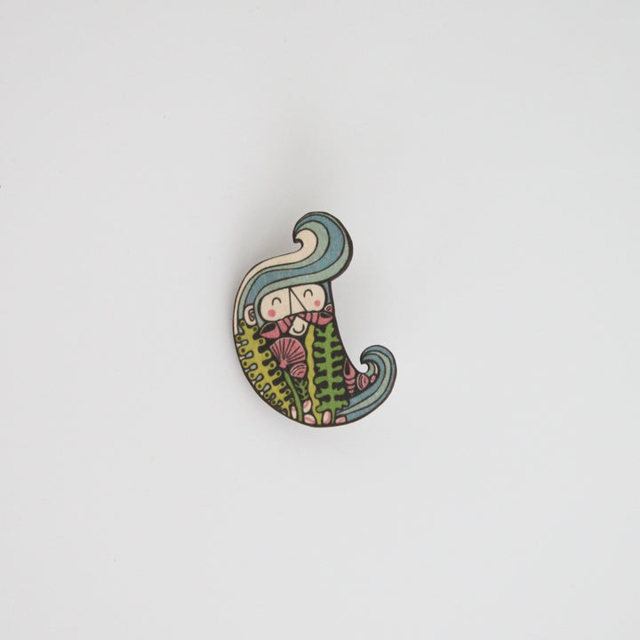 Merman Mur Brooch