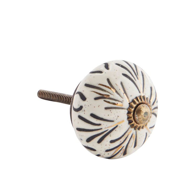 Hand Painted Stoneware Door Knobs