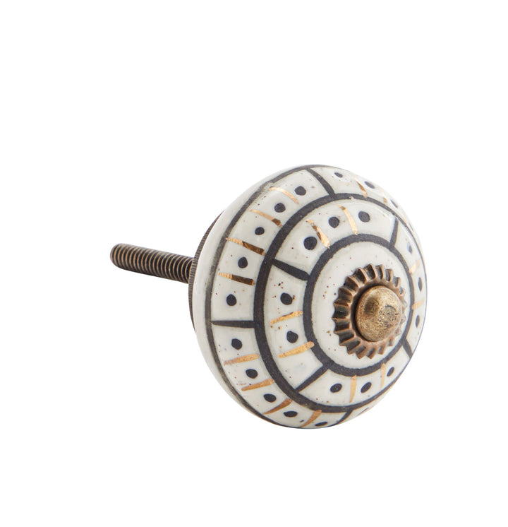 Hand Painted Stoneware Door Knobs