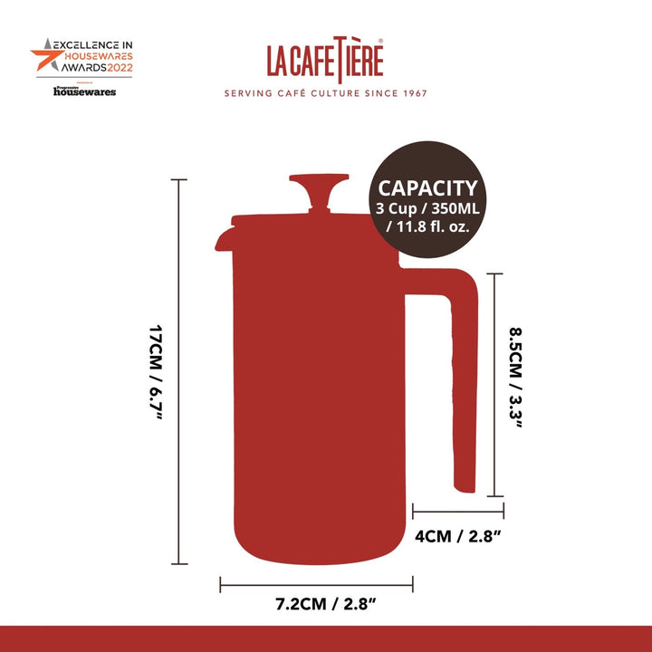 Pisa Cafetiere Navy - 3 Cup